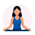 Stress management support icon